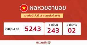 ผลหวยฮานอย 16/02/66-punlekded
