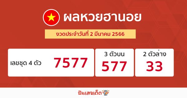 ผลหวยฮานอย