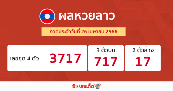 ผลหวยลาว