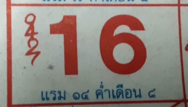 เลขเด็ด ปฏิทินหลวงปู่สรวง 16/7/66