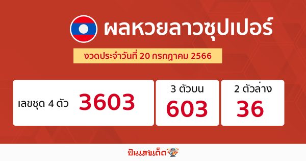 ผลหวยลาวซุปเปอร์ 20/7/66