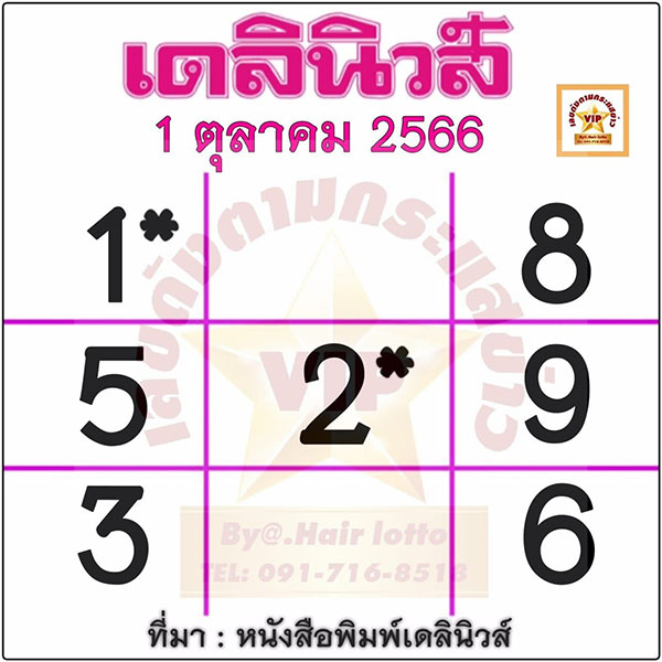 เลขเดลินิวส์ 1 10 66