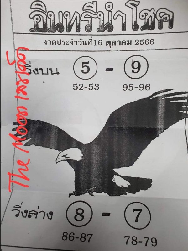 เลขอินทรีนำโชค 16 10 66