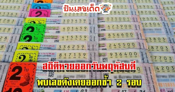 หวยออกวันพฤหัสบดี เข้า ทุกงวด-"Lottery draws on Thursday, enters every draw."