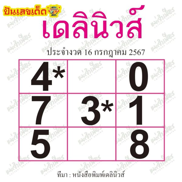 เดลินิวส์ 16 7 67-"Daily News 16 7 67"