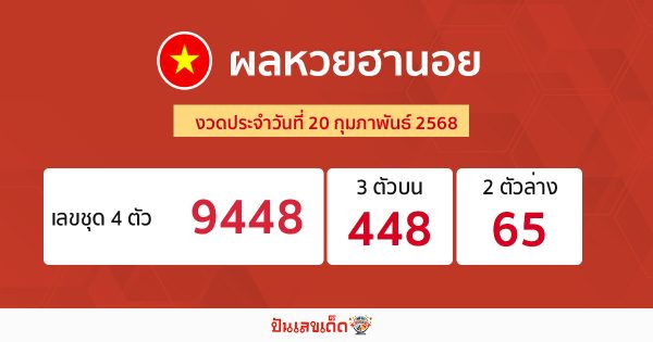 รูปภาพผลหวยฮานอยวันนี้ของ heng99