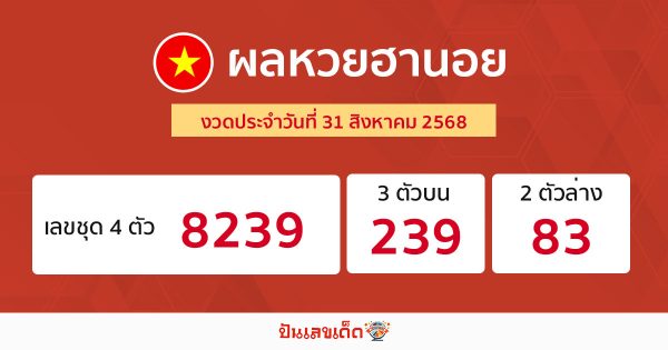 รูปภาพผลหวยฮานอยวันนี้ของ heng99