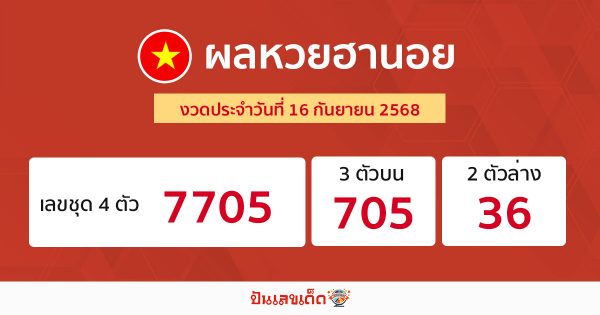 รูปภาพผลหวยฮานอยวันนี้ของ heng99