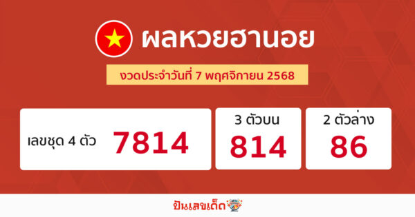 รูปภาพผลหวยฮานอยวันนี้ของ heng99