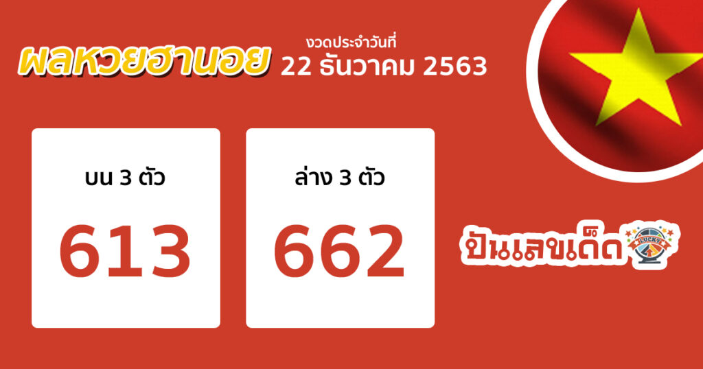 ตรวจหวย ผลหวย ฮานอย เวียดนาม hanoi vietnam