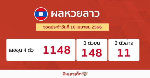 ผลหวยลาว 10/4/66
