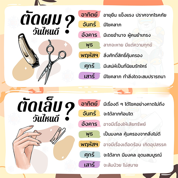 สระผมวันไหนดี