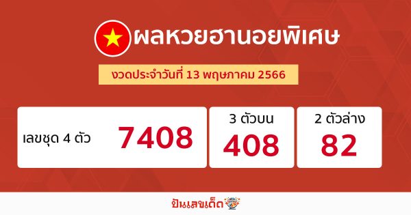 ผลหวยฮานอยพิเศษ