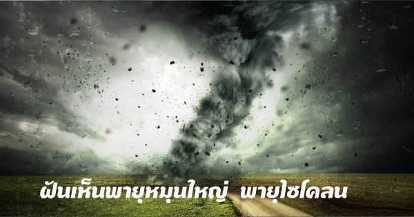 ฝันเห็นพายุหมุน พายุไซโคลน
