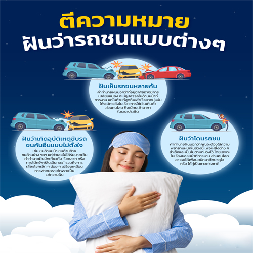 ฝันเห็นรถชนกัน 2 คัน