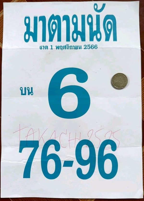 มาตามนัด 1 11 66 - "Come as per appointment 1 11 66 "