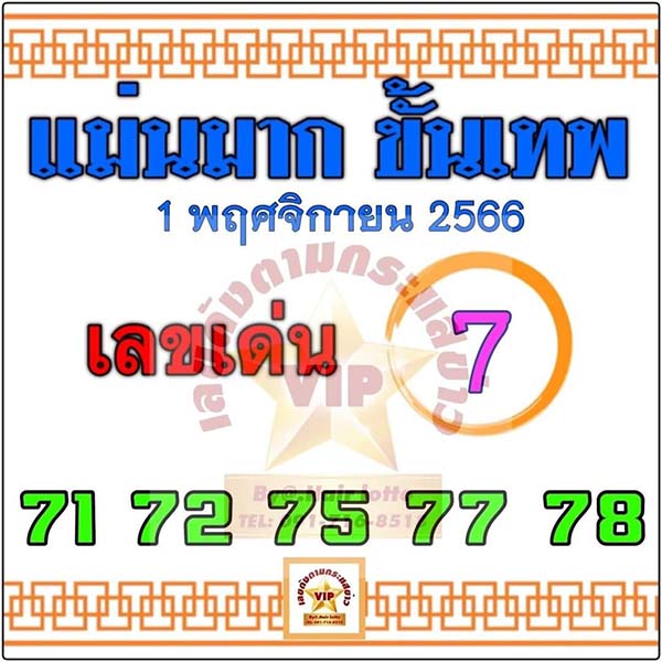 เลขแม่นมาก ขั้นเทพ 1 11 66 - "Very accurate number, divine level 1 11 66"