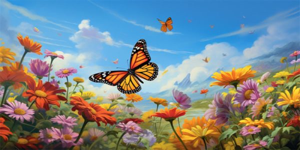 ฝันเห็นผีเสื้อเป็นฝูง-"Dream of seeing a flock of butterflies"