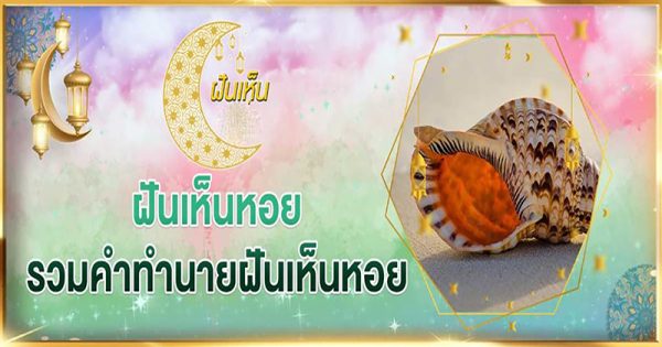 ฝันเห็นหอยเลขเด็ด-"Dreamed of seeing shellfish with lucky numbers"