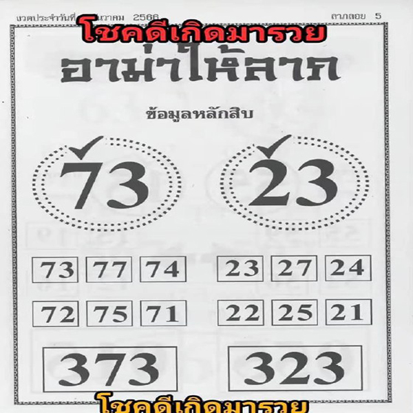 อาม่าให้ลาภ 1 12 66-"Grandma gives fortune"