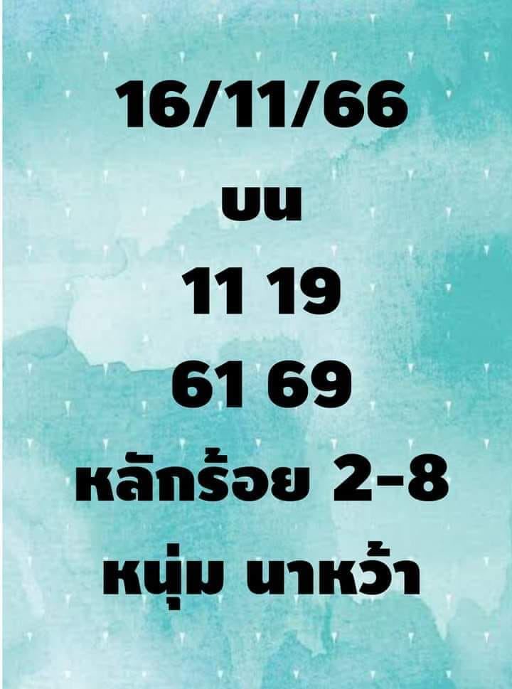 เลขเด็ด เลขหนุ่มนาหว้า - "Lucky numbers, Noom Na Wa numbers"