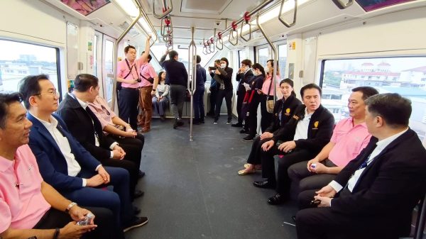 รถไฟฟ้าสายสีชมพู เส้นทาง - "Pink Line MRT route"