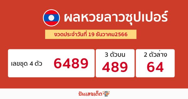 ผลหวยลาวชุปเปอร์-"Lao Super lottery results"