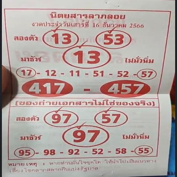 นิตยสารลาภลอย 16 12 66-"Laploi Magazine"