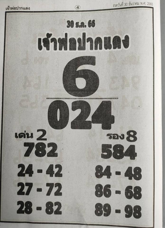 เจ้าพ่อปากแดง 30 12 66-"The red-lipped godfather"
