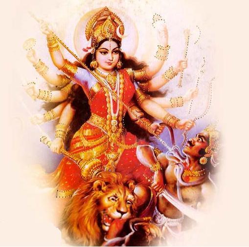 ฝันเห็นพระแม่ทุรคาขี่เสือ - "Dream of seeing Goddess Durga riding a tiger"