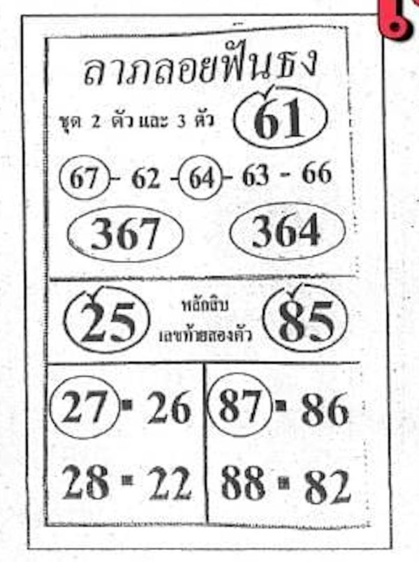 ลาภลอยฟันธง 1 3 67-"Fortune Loi Funthong 1 3 67 "