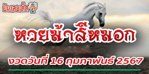 ม้าสีหมอก 16 02 67  เลขเด็ด เลขดังมาแล้ว รีบจดก่อนใคร ดูฟรีที่นี่ที่เดียว คอหวยห้ามพลาดเด็ดขาด