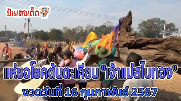 คอหวยฮือฮา แห่ขอโชคต้นตะเคียน “เจ้าแม่สไบทอง” ได้เลขเด็ดงวดนี้ ไปลุ้นรวย  งวดวันที่ 16 กุมภาพันธ์ 2567!!