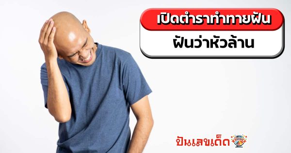 เปิดตำราทำนาย ฝันว่าหัวล้าน อ่านความหมาย ทำนายฝัน โชคลาภ พร้อมตีเลขเด็ด
