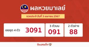 ผลหวยมาเลย์ 3/04/67-"Malaysian lottery results"