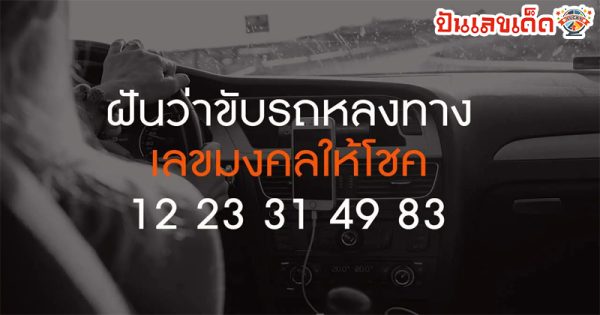 ฝันว่าได้ขับรถยนต์ เลขเด็ด-"Dreaming of driving a car, lucky numbers"