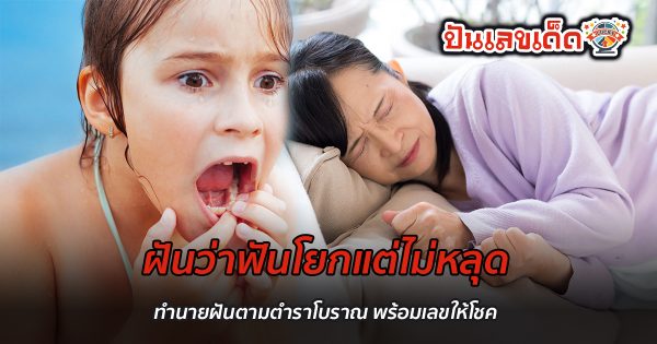 ฝันว่าฟันโยกแต่ไม่หลุด  หมายความว่าอย่างไร ทำนายฝันตามตำราโบราณ พร้อมเลขให้โชค ไปหาคำตอบด้วยกัน