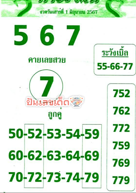 เลขคำชะโนด 1 6 67 - "Khamchanot number 1 6 67"