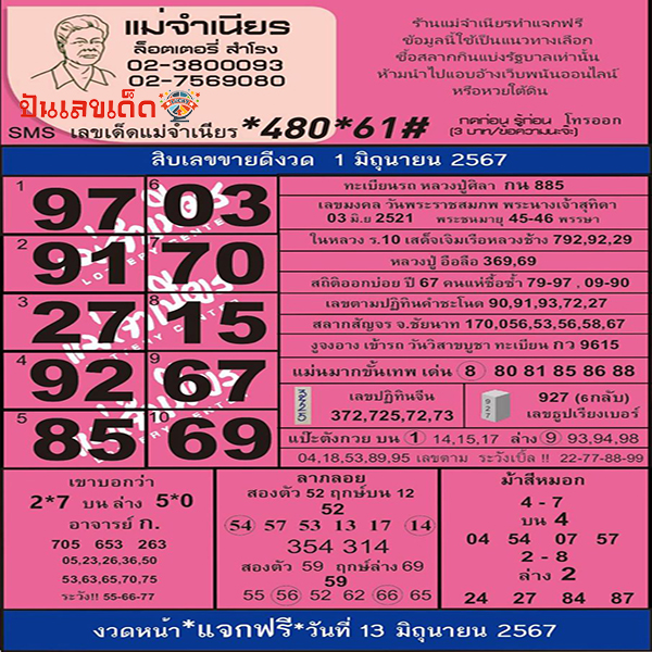 แม่จำเนียร 1 6 67-"Mae Chamnian 1 6 67"