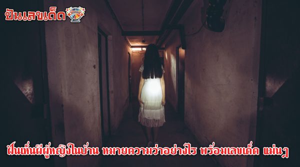 ฝันเห็นผีผู้หญิงในบ้าน-"Dreamed of seeing a female ghost in the house"