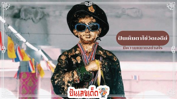 ฝันเห็นตาไข่สีดำ -"Dream of seeing black egg eyes"