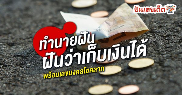 ฝันว่าเก็บเงินได้ ฝันว่าเก็บเหรียญได้ ทำนายฝันว่าอะไร เลขมงคลเลขอะไร เช็กเลยที่ punlekded