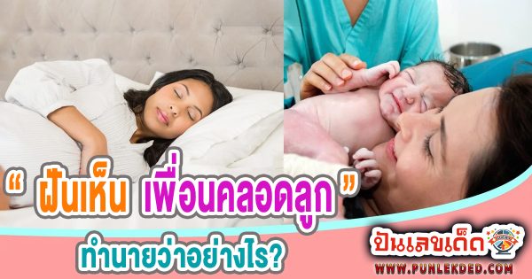 ฝันเห็นเพื่อนคลอดลูก ทำนายว่าอย่างไร? พร้อมตีเลขเด็ด ตามความฝัน ดูคำทำนาย แม่น ๆ ได้ที่นี่ ปันเลขเด็ด
