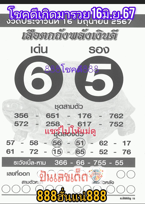 เสือตกถัง 16 6 67-"Tiger Tok Tang 16 6 67"