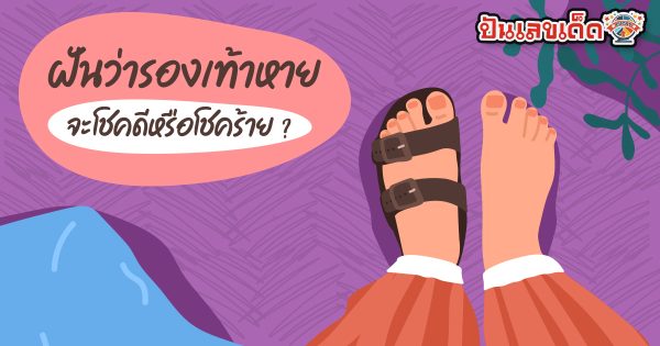ฝันว่าร้องเท้าหาย 1 ข้าง -"Dreamed that one shoe was lost"