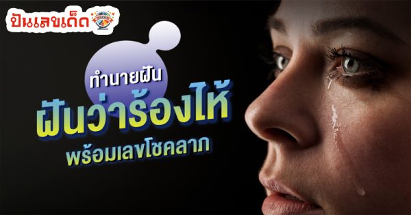 ฝันว่าร้องไห้หนักมาก-"Dreamed that I cried a lot."