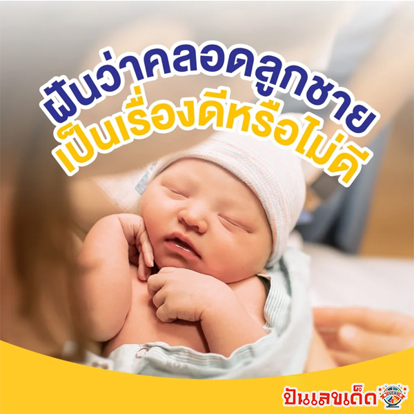 ฝันว่าตัวเองคลอดลูกผู้ชาย-"Dreamed that I gave birth to a male child."