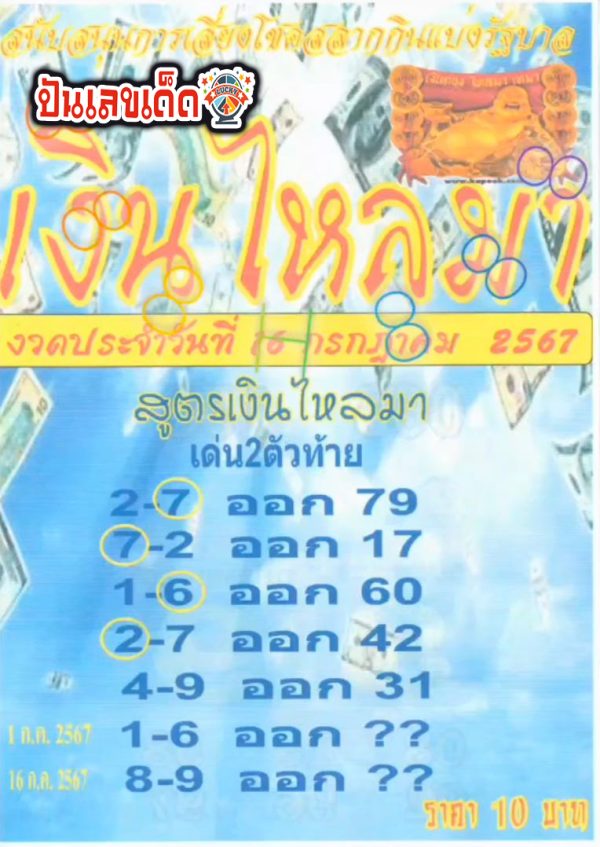 เงินไหลมา 16 7 67 - "Money flowing in 16 7 67"