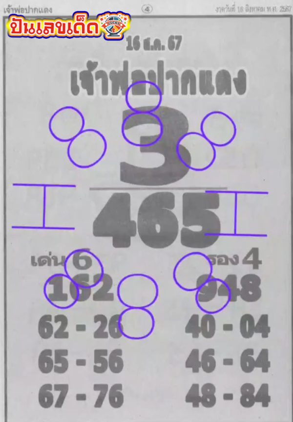 เจ้าพ่อปากแดง 16 8 67 -"The red-lipped godfather 16 8 67"