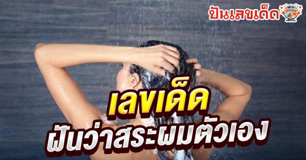 ฝันว่าสระผมที่ร้าน-"I dreamed that I washed my hair at a salon."